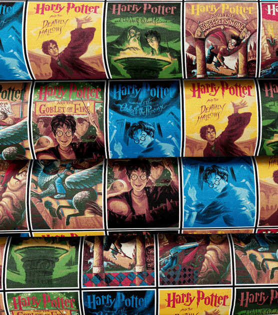 Harry Potter Multi Book Cover Cotton Fabric, , hi-res, image 3
