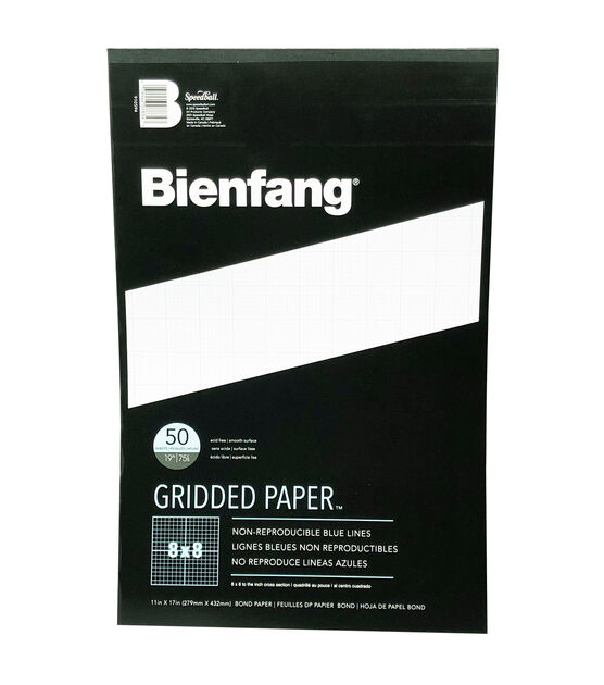 Bienfang Designer Grid Paper Pad 8x8 Grid 11x17