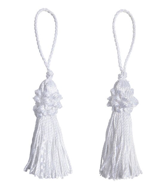 Signature Series 2.0 Whire Rouched Tassel, , hi-res, image 2