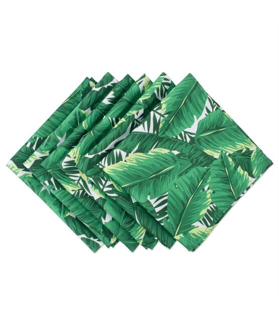 Design Imports Banana Leaf Outdoor Napkins
