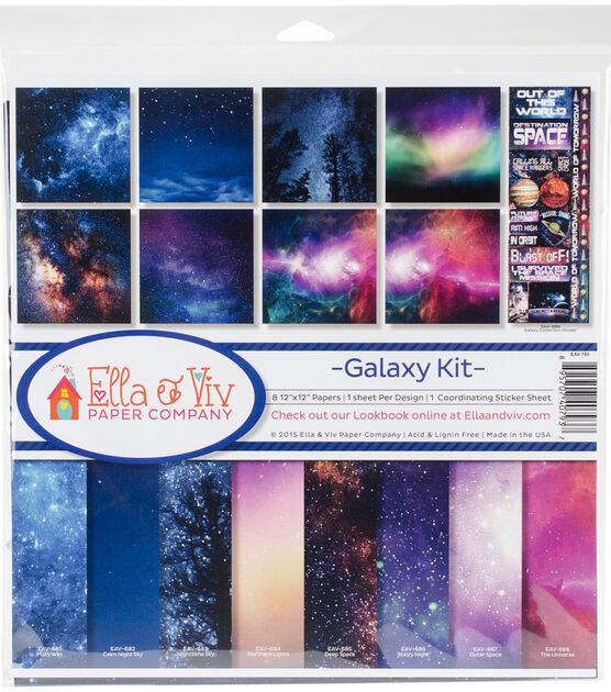 Ella & Viv Collection Kit 12"X12" Galaxy