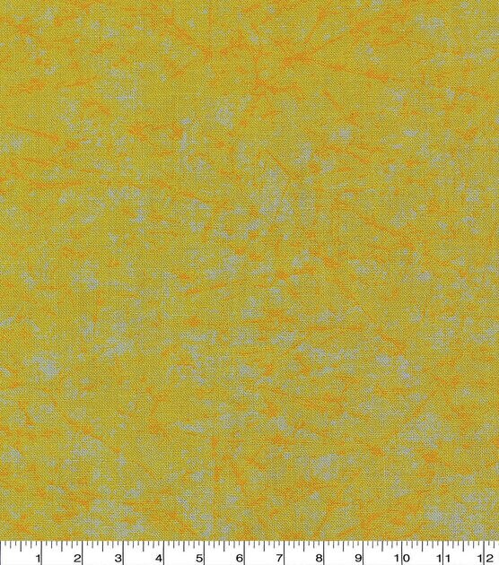 Yellow Distressed Quilt Cotton Fabric by Keepsake Calico