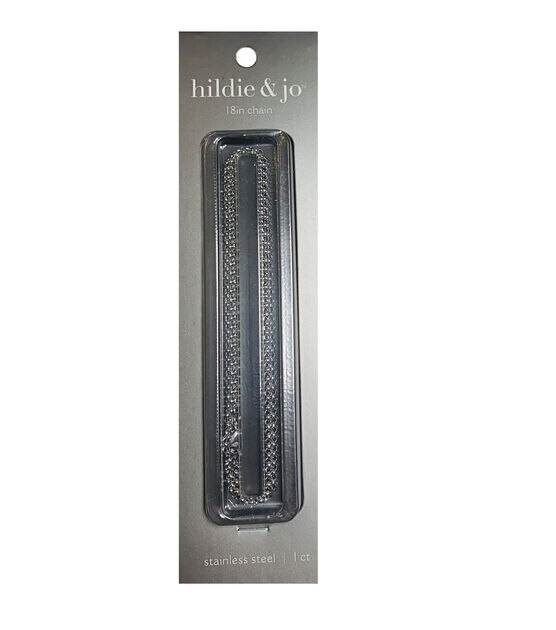 18" Stainless Steel Round Link Chain by hildie & jo