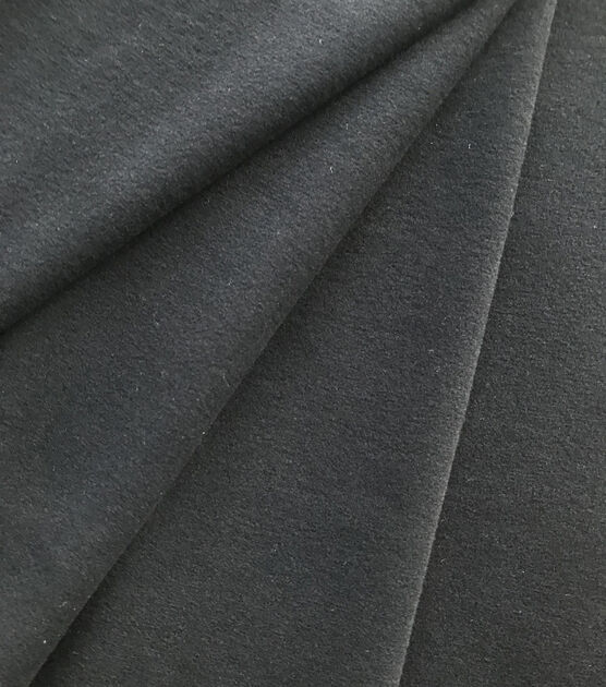 Black Wicking Microfleece Athleisure Fabric, , hi-res, image 2