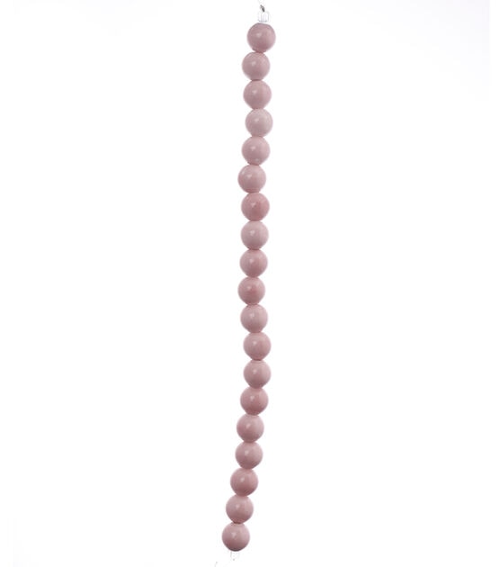 7" Pink Round Ceramic Bead Strand by hildie & jo, , hi-res, image 3