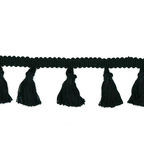 Simplicity Tassel Fringe Trim 2'' Black, , hi-res, image 2