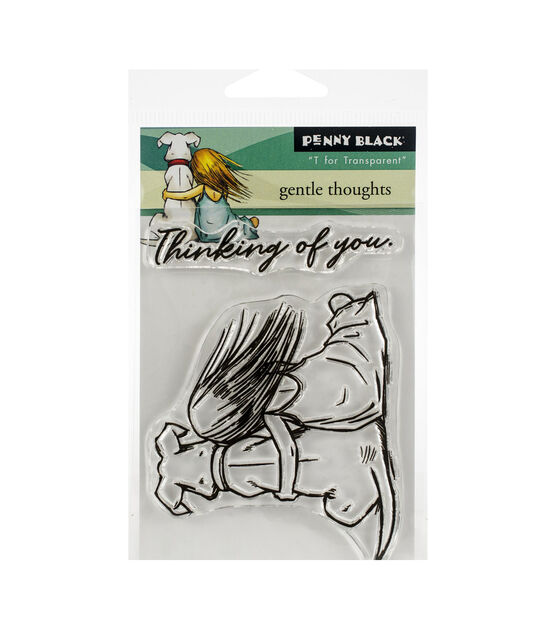 Penny Black 2 pk Clear Stamps Gentle Thoughts