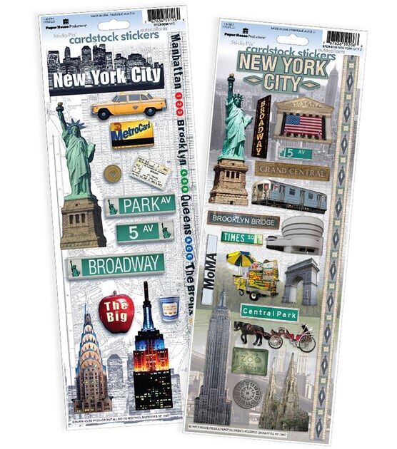 Paper House New York Cardstock Sticker 2pk
