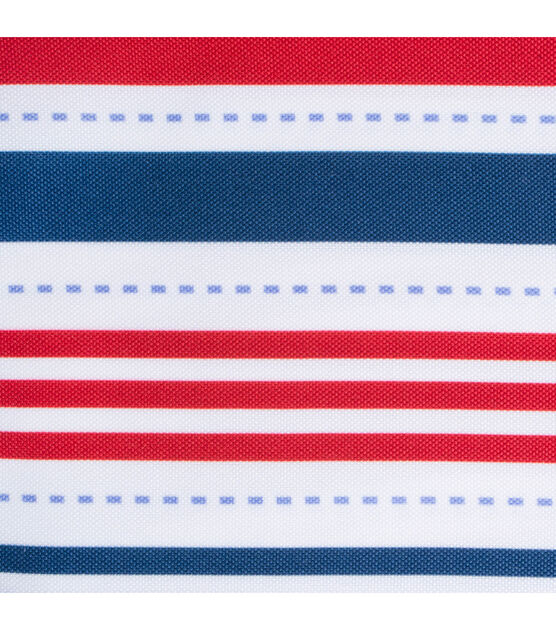 Design Imports Patriotic Stripe Outdoor Table Runner, , hi-res, image 3