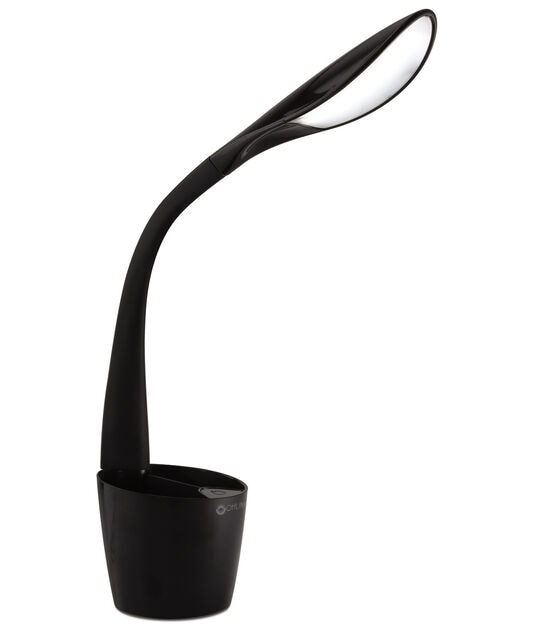 OttLite 24.75" Black LED Organizer Lamp