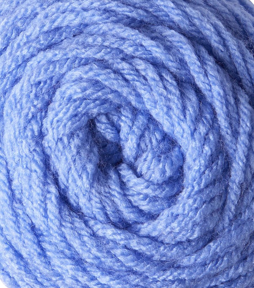 Solid Worsted Acrylic 380yd Value Yarn by Big Twist, Cerulean Blue, swatch, image 40