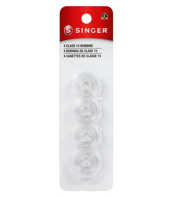 Singer Multi-Color Bobbins - Class 15 Drop-In Bobbin, Plastic And Polyester  (12 Pack) 