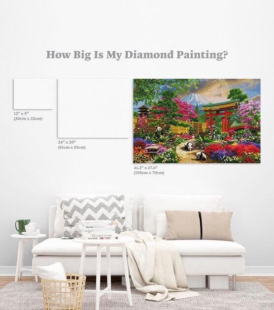 Diamond Art Club 41" x 27.5" Fuji Flora Painting Kit, , hi-res, image 4