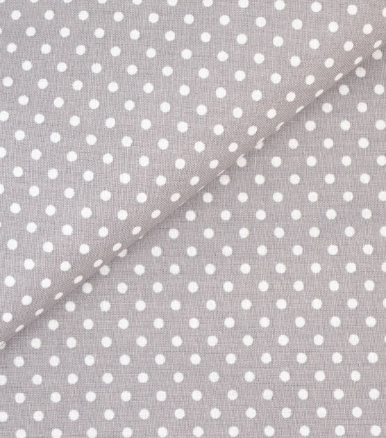 Singer 18" x 21" Gray Dots Cotton Fabric Quarter 1pc, , hi-res, image 3