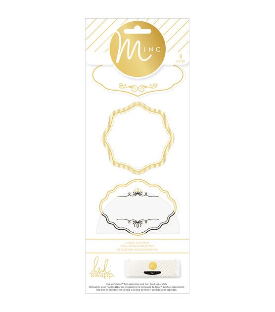 Heidi Swapp Minc Label Stickers 8 Pkg