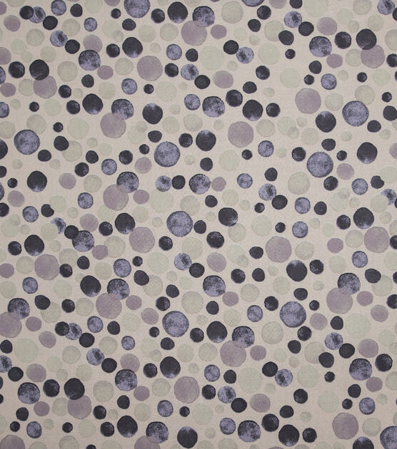 Gray & Purple Dots on White Quilt Cotton Fabric by Keepsake Calico, , hi-res, image 2