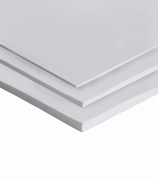 Plain EVA Foam Sheet, 11-1/2-Inch x 8-1/2-Inch, 4-Piece, Primary Assorted