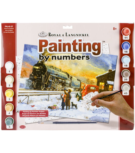 Royal Langnickel Home For Christmas Paint By Number Kit