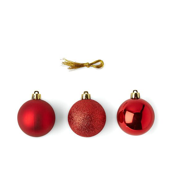 60mm Shatterproof Christmas Ball Ornaments 50ct by Place & Time, , hi-res, image 2