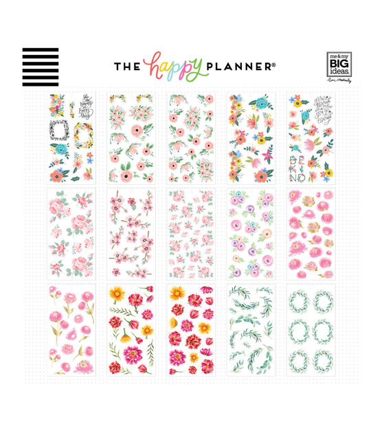 431pc Fun Floral Happy Planner Sticker Pack, , hi-res, image 3