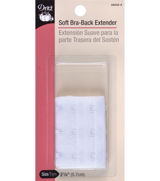 Dritz 2-1/4" Soft Bra-Back Extender, White, , hi-res, image 1