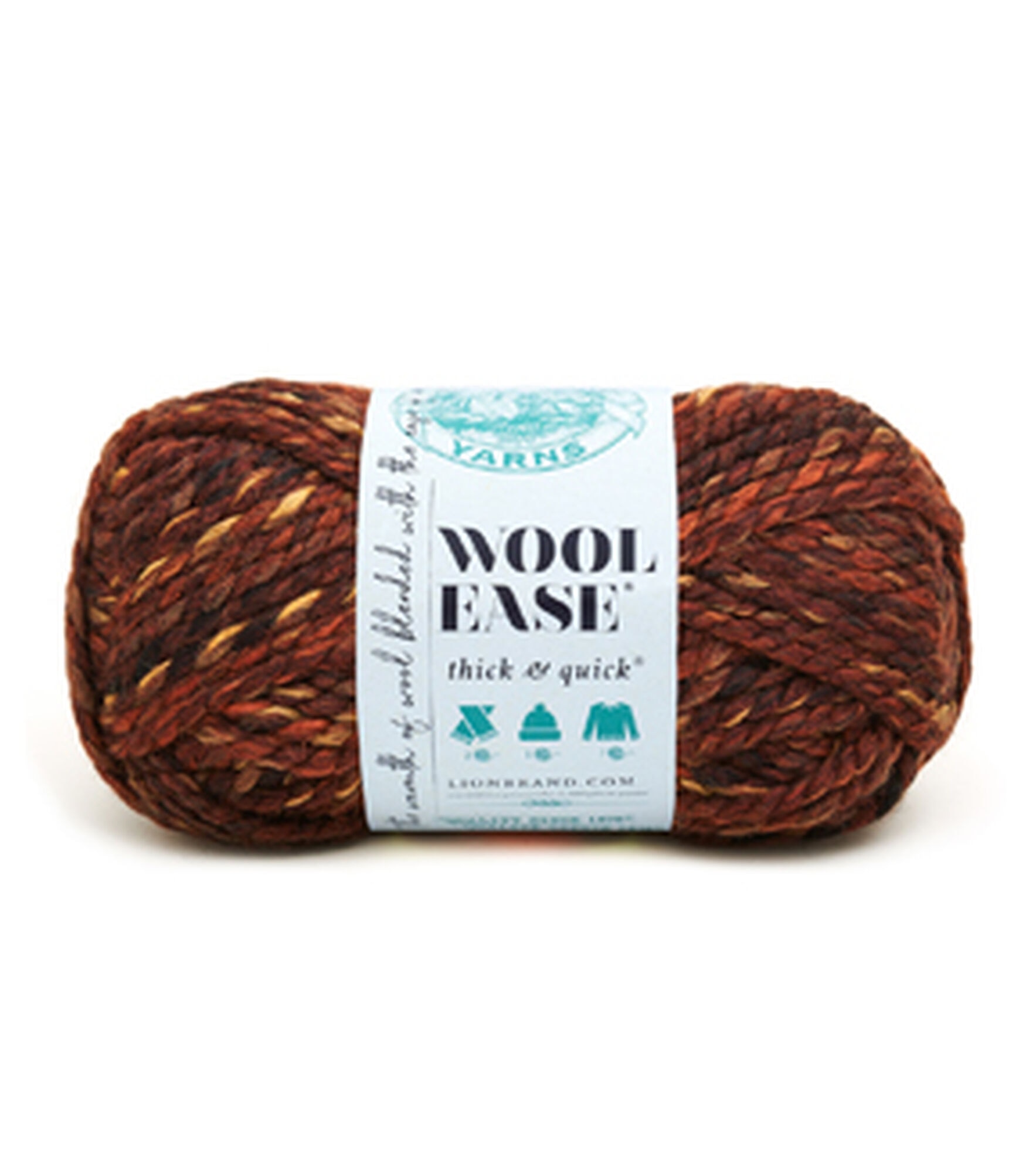 Lion Brand Wool Ease Thick & Quick Super Bulky Acrylic Blend Yarn, Sequoia, hi-res