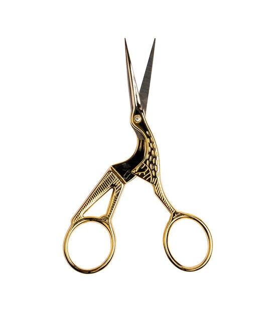 Crane Scissors, Embroidery Needlepoint Scissors, Vitange Style Scissor,  Gold Scissors, Silver Scissors, Copper Scissors 