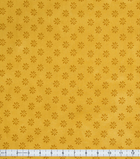 Yellow Ditsy Floral Quilt Cotton Fabric by Keepsake Calico
