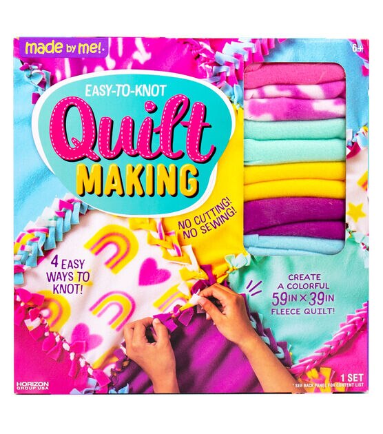 Made By Me 25pc Fleece Knotted Quilt Making Kit