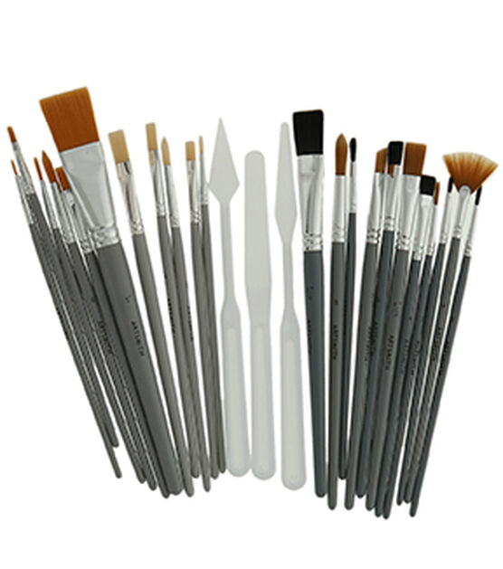 25ct Short Handle Value Brushes by Artsmith, , hi-res, image 2
