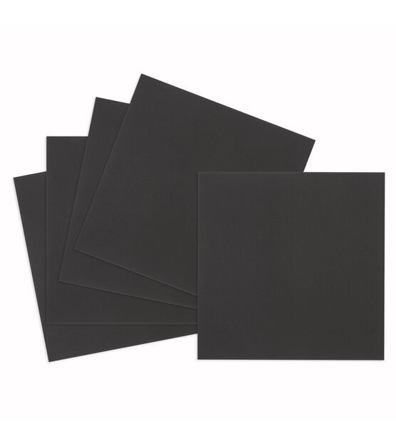 40 Sheet 12" x 12" Black Smooth Cardstock Paper Pack by Park Lane, , hi-res, image 2
