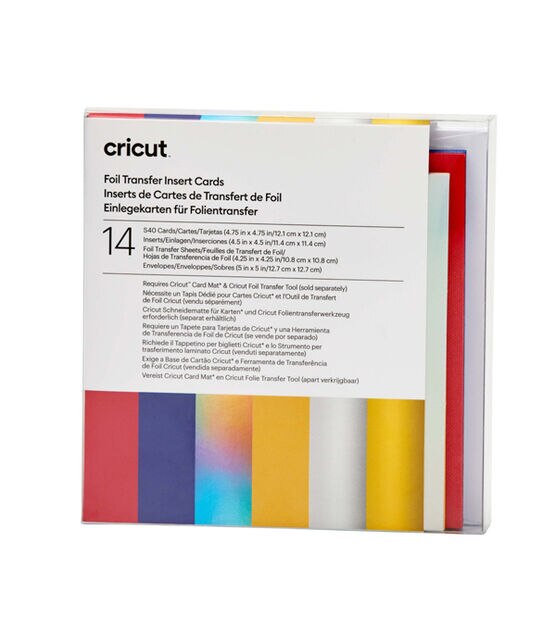 Cricut 56ct Celebration Sampler S40 Foil Transfer Insert Cards