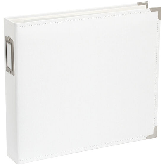 Project Life Cloth D Ring Album 12"X12" White