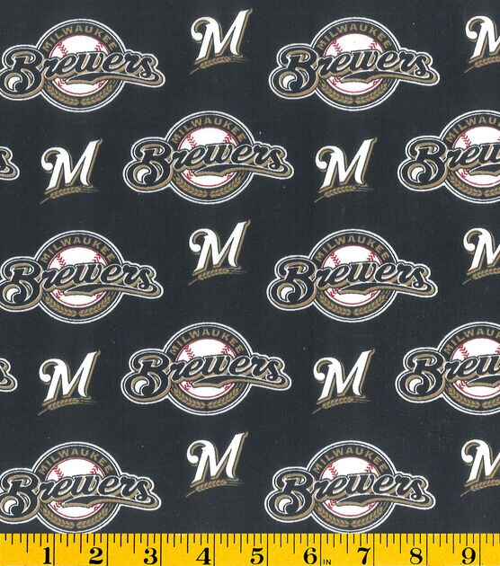 Fabric Traditions Milwaukee Brewers Cotton Fabric Mascot Logo