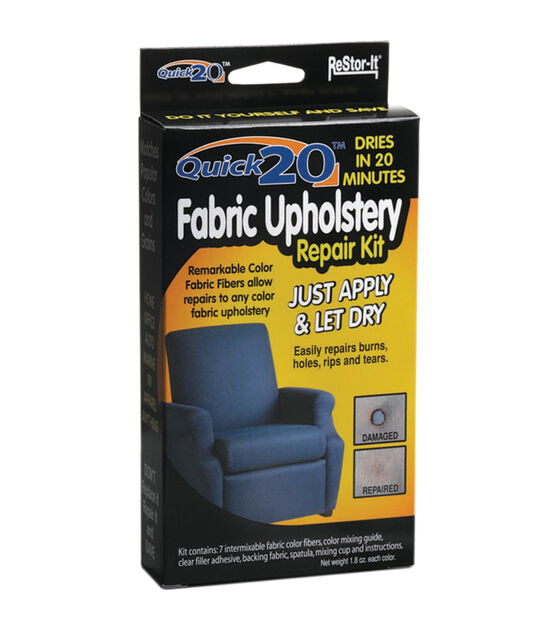 Quick 20 Fabric and Upholstery Repair Kit Colors & Adhesive