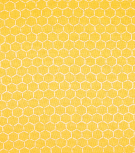 Fabric Traditions Honeycomb Bees Novelty Cotton Fabric (2 Yards Min.) - Quilt Cotton Fabric - Fabric