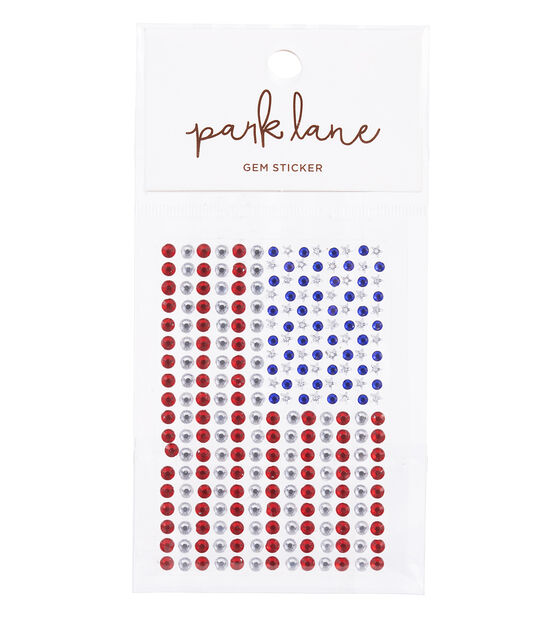 Park Lane Adhesive Gem Sticker US Flag