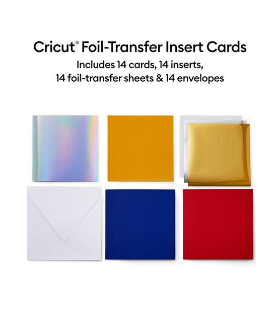 Cricut 56ct Celebration Sampler S40 Foil Transfer Insert Cards, , hi-res, image 2