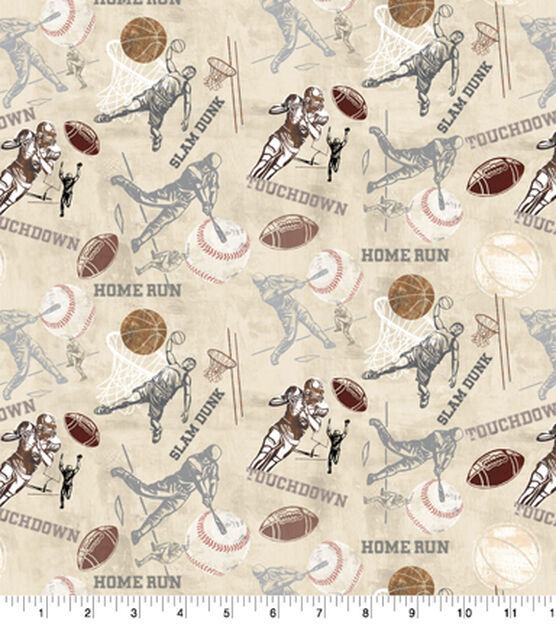 Springs Creative Sports Novelty Print Cotton Fabric