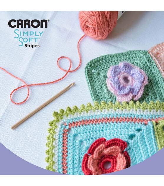Caron Simply Soft Stripes 235yds Worsted Acrylic Yarn, , hi-res, image 6