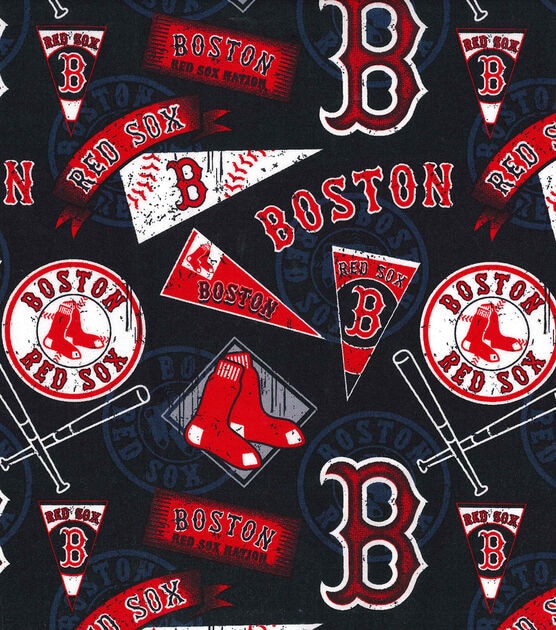 Fabric Traditions Boston Red Sox Cotton Fabric Vintage