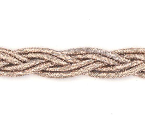 Simplicity Metallic Braid Trim 0.19'' Rose Gold