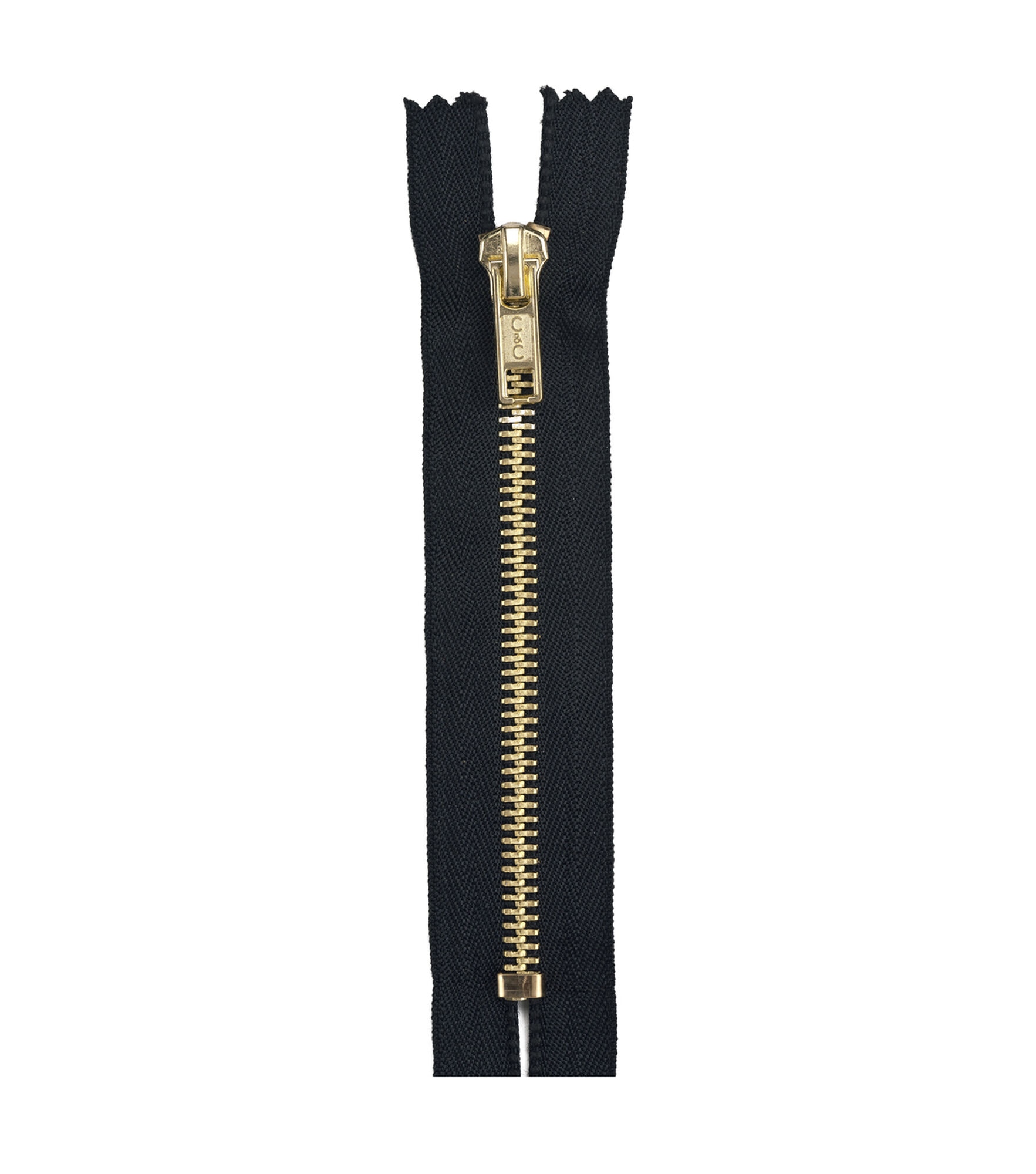 Coats Fashion Metal Brass Closed Bottom Zipper 14-Black