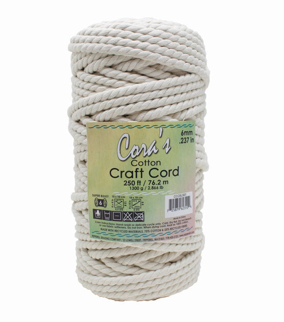 6mm Single Twist Crafting Cord Macrame Rope and 50 similar items