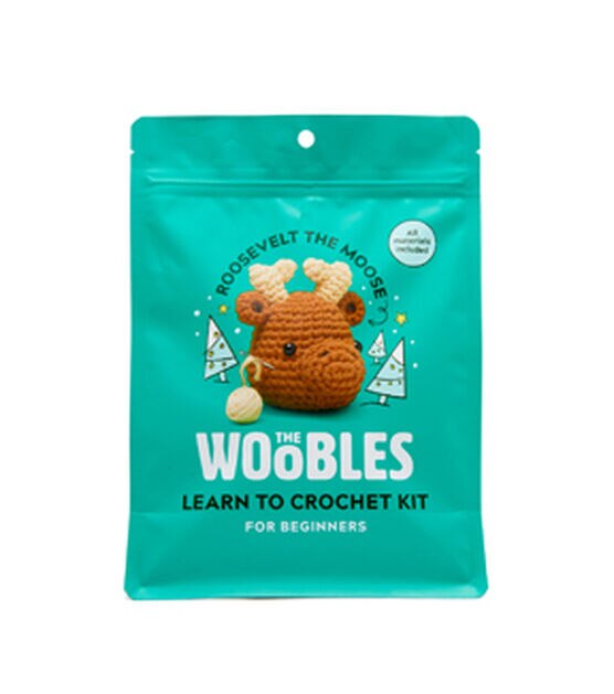 The Woobles 4.5 Roosevelt The Moose Crochet Kit