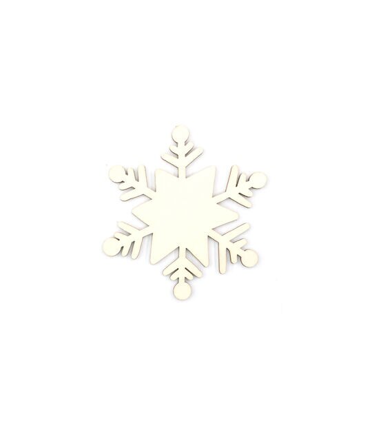 3.5 Christmas Wood Snowflake Decor 1 by Place & Time