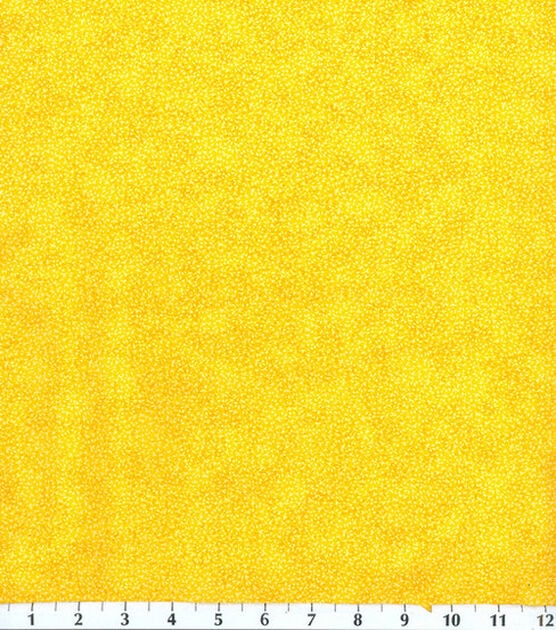 Fabric Traditions Yellow Textured Vines Cotton Fabric by Keepsake Calico