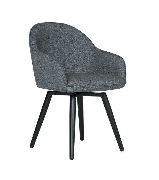 Studio Designs Dome Swivel Arm Chair Charcoal & Black