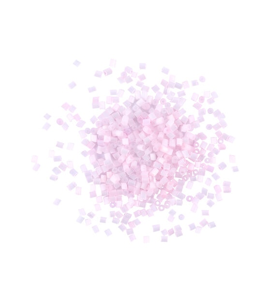 2mm Light Pink Silky Glass Seed Beads by hildie & jo, , hi-res, image 2