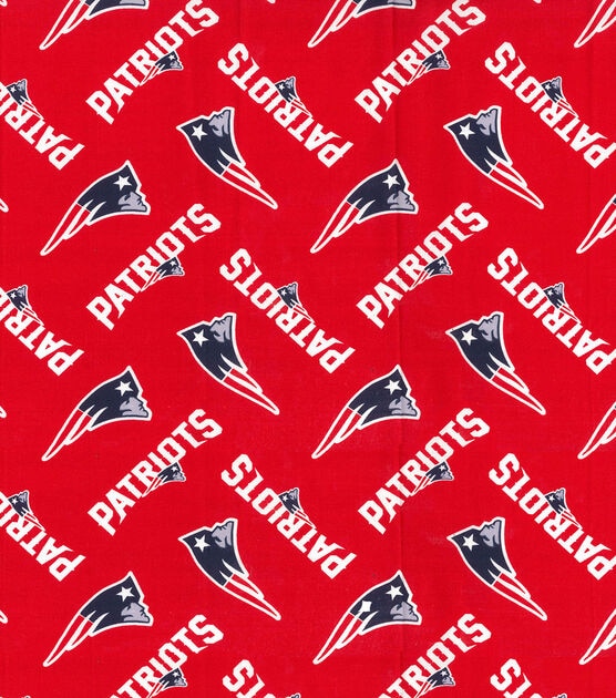 Fabric Traditions New England Patriots NFL Red Cotton Fabric, , hi-res, image 2